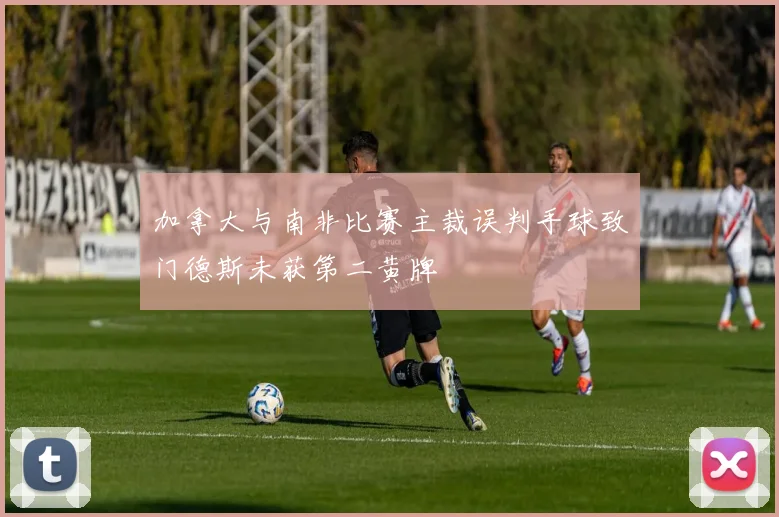 加拿大与南非比赛主裁误判手球致门德斯未获第二黄牌